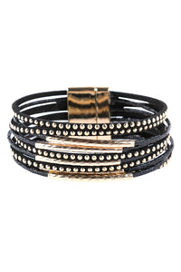 Thumbnail for Multiline Leather Magnetic Bracelet - 5 COLORS