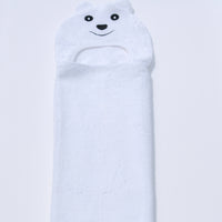 Thumbnail for Little Ashkim - Bamboo Rayon Bear Hooded Turkish Towel: Little Kid -