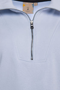 Thumbnail for Zipped Neck Sweatshirt - 5 COLORS -