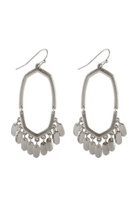 Thumbnail for Riah Fashion - Metal Open Cut Earrings - 3 FINISHES -