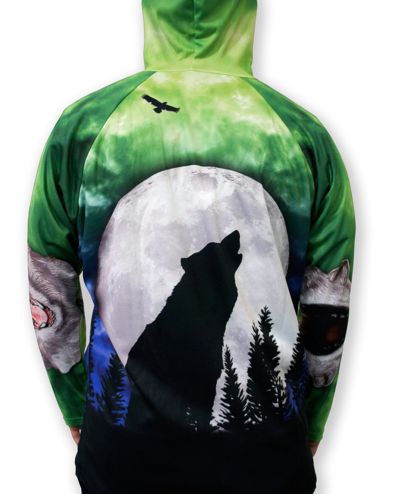 Mouthman - HOWLING WOLF Hoodie Chomp Shirt by MOUTHMAN® - ADULT SIZES AVAILABLE! - 13 SIZES -