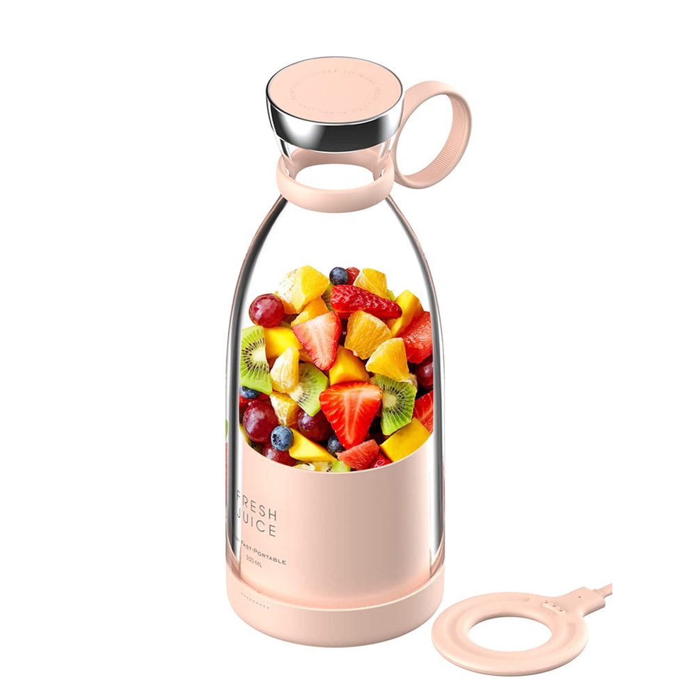 Personal Electric Mini Handheld - Wireless Rechargeable only - 350ml Bottle - Smoothie Mixer - Portable Blender - [12-17 DAY DELIVERY] - 2 COLORS -