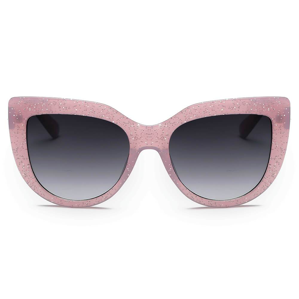 Helsinki | Women Round Cat Eye Oversized Fashion Sunglasses - 4 COLORS -