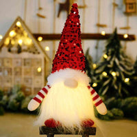 Thumbnail for Sequin Light-Up Christmas Gnomes - 11.8