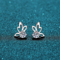 Thumbnail for 1 Carat Moissanite Butterfly Shape Earrings