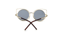 Thumbnail for Holland | A21 - Designer Pearl-Studded Cut-Out Cat Eye Princess Sunglasses - 5 COLORS -