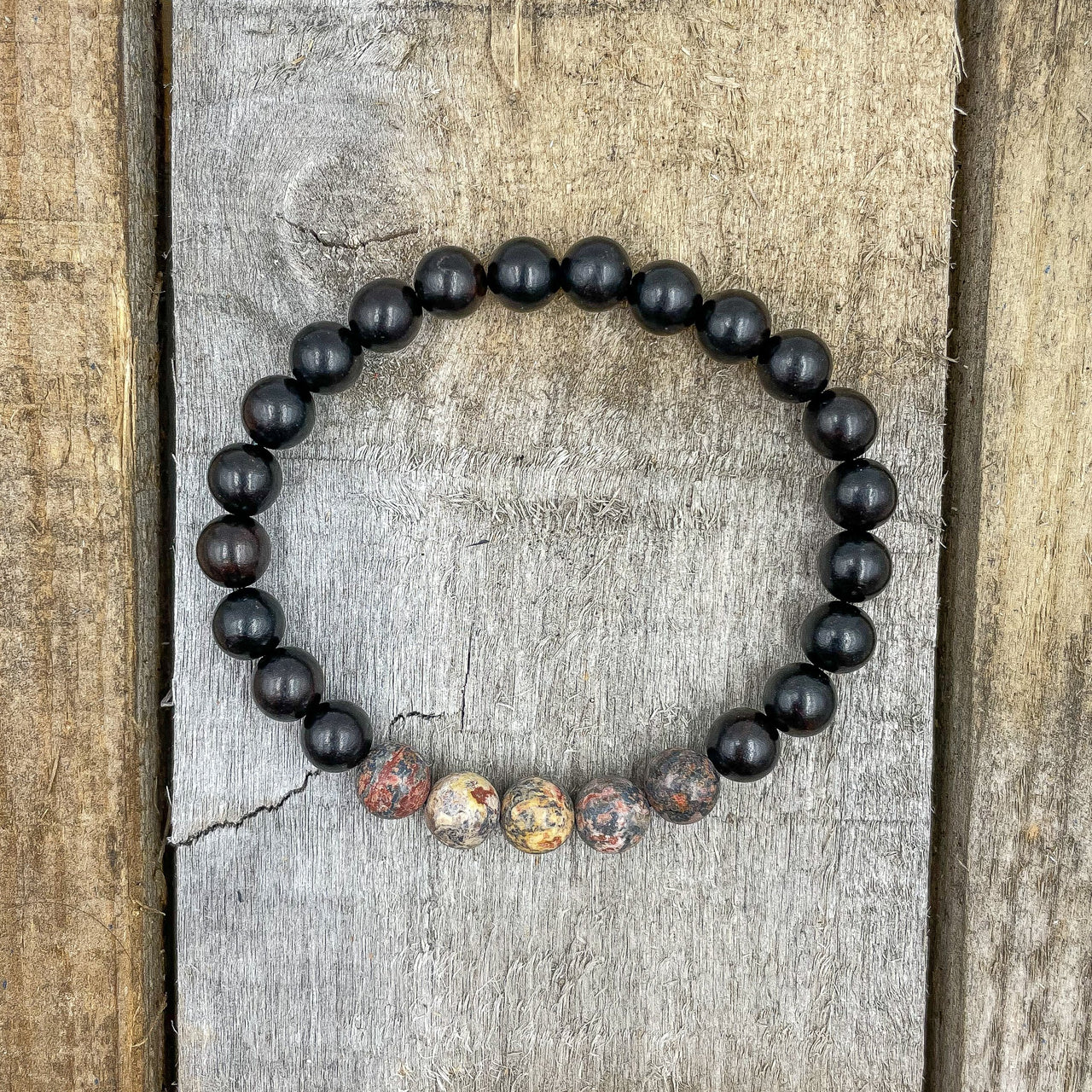 Grove - Leopard Skin Jasper & Blackwood -