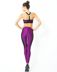 Thumbnail for Savoy - Stanley High Waist Contrast Yoga Workout Legging - 2 COMBO SIZES - 1 COLOR -