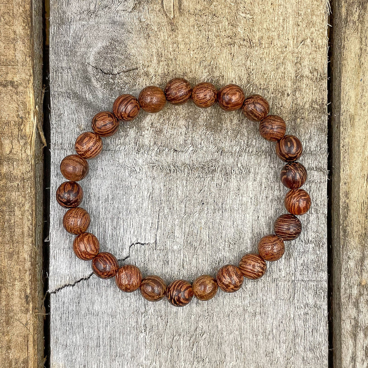 Union - Coconut Palm Wood Mala Beaded Bracelet -