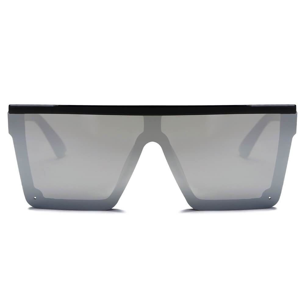 Guelph | S2069 - Flat Top Square Oversize Fashion Sunglasses - 4 COLORS -