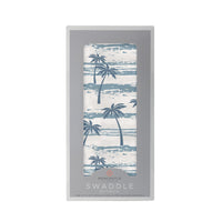 Thumbnail for Newcastle - Ocean Palm Trees Bamboo Swaddle -