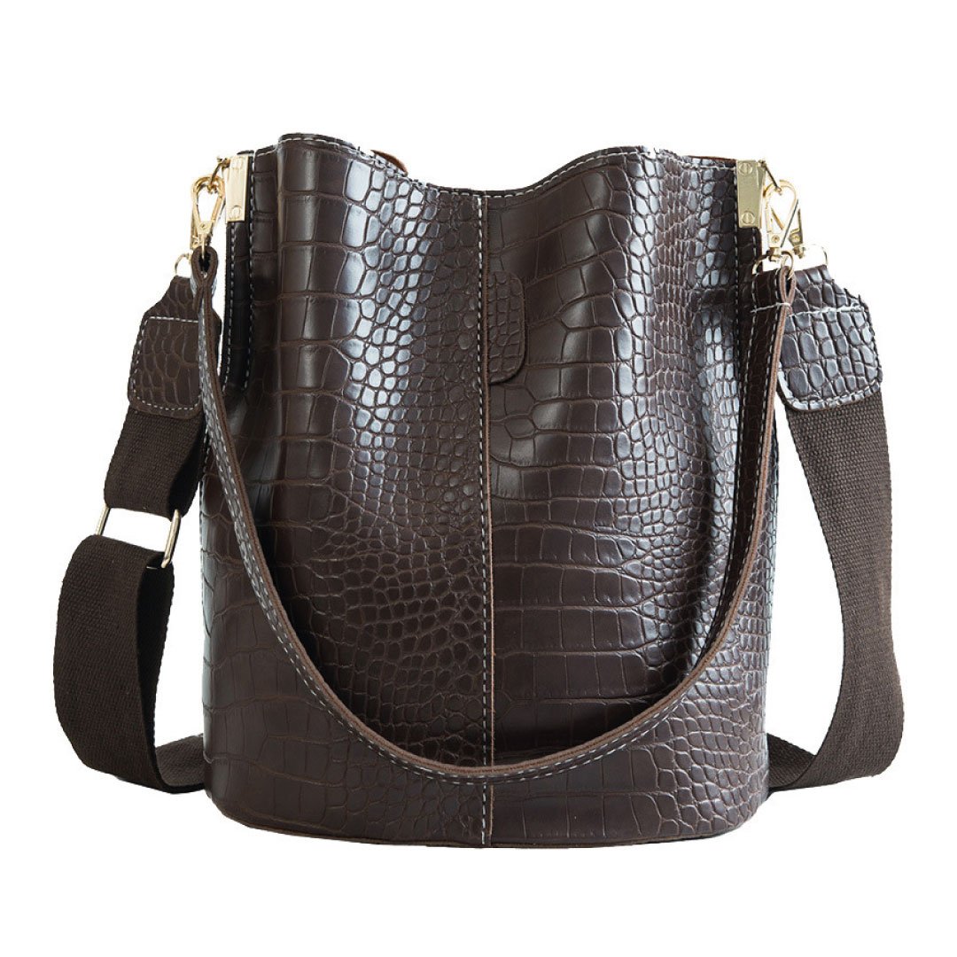 ClaudiaG - Blake Shoulder Bag - Chocolate Croc - 1 COLOR -