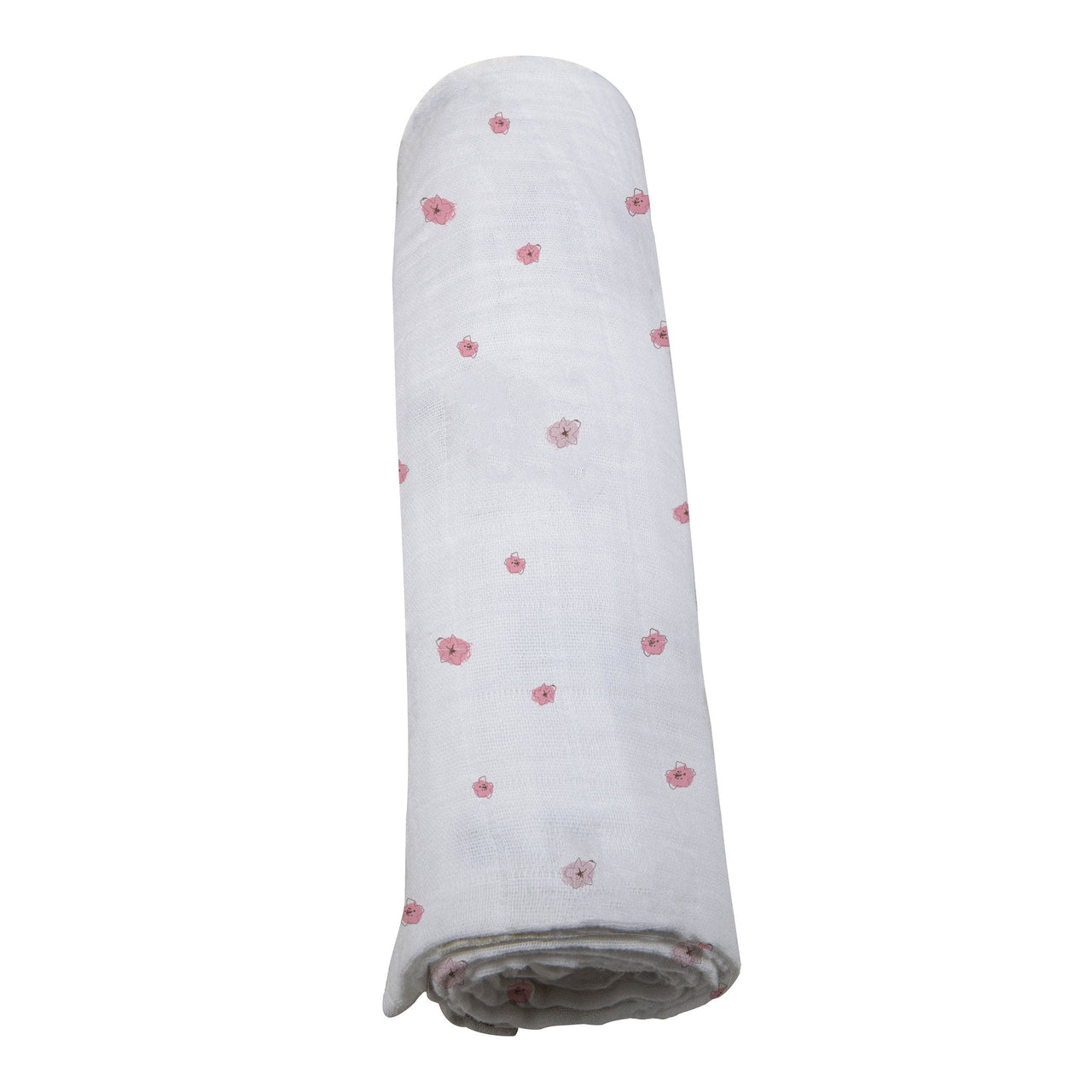 Newcastle - Pink Flower Bamboo Muslin Swaddle - 1 COLOR -