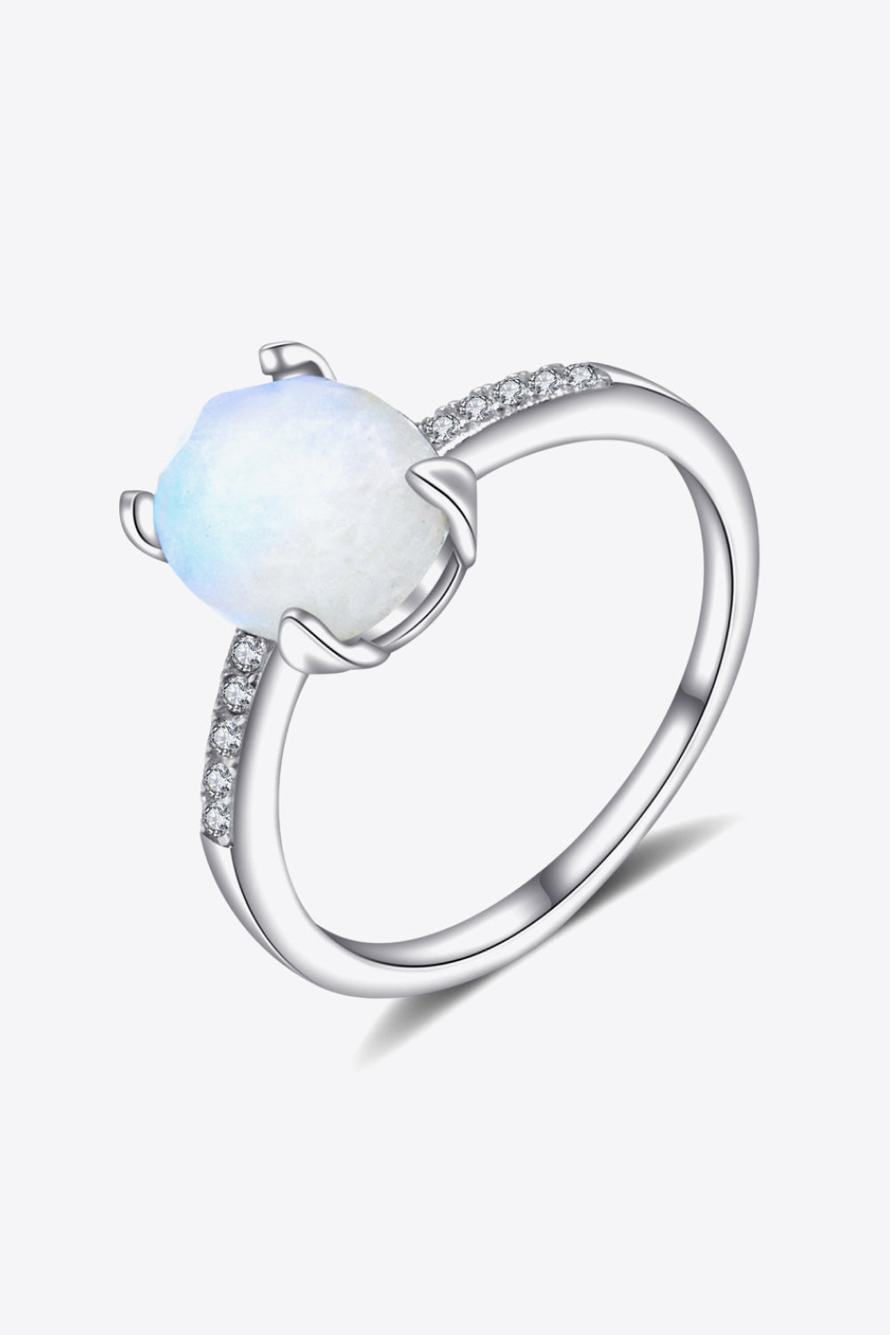 Get A Move On Moonstone Ring - T - SIZES 6 THRU 9 - 2 FINISHES -