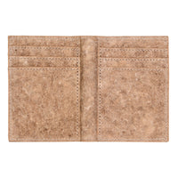 Thumbnail for IKON SWEDEN - Coconut Leather BiFold Card Holder - Beige - 1 COLOR -