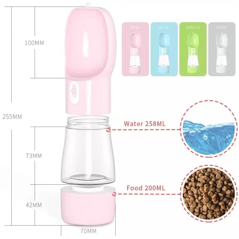 2 in 1 Portable Pet Feeder - 4 COLORS -