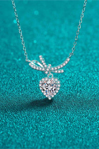 Thumbnail for 1 Carat Moissanite Heart Pendant Necklace