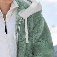 Thumbnail for Zip-Up Hooded Teddy Coat - T - 9 COLORS -