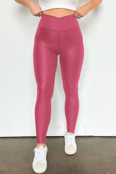 Solid High Waist Leggings - T - 2 COLORS -