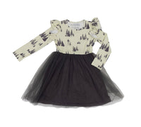 Thumbnail for Eclipse Kids - Long Sleeve Tulle Dress - Sasquatch - SIZES 2T THRU 11/12 -