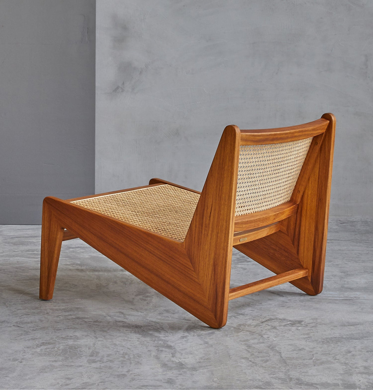 GFURN - Amandine Lounge Chair - Wood & Natural Rattan -