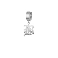 Thumbnail for Mister - Old English Initial Earring - ALL 26 LETTERS - 2 FINISHES - FIND YOURS! -