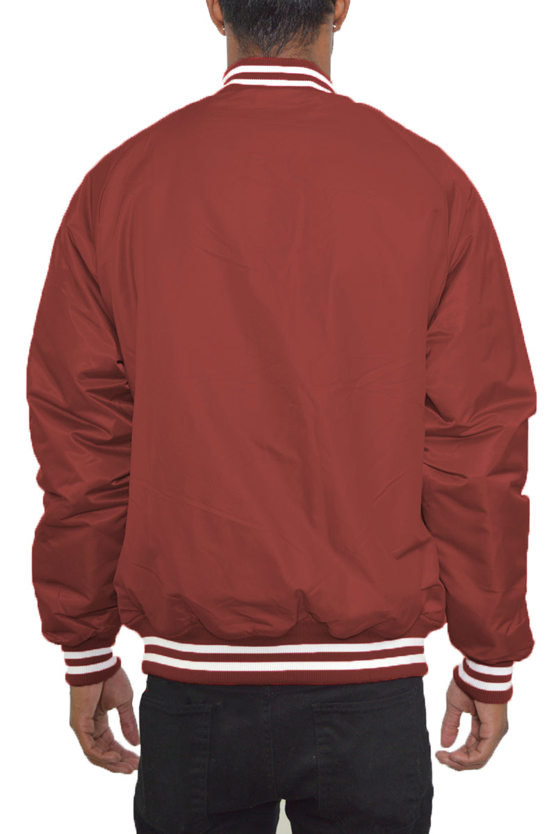 Classic Varsity Windbreaker Bomber Jacket - 1 COLOR -