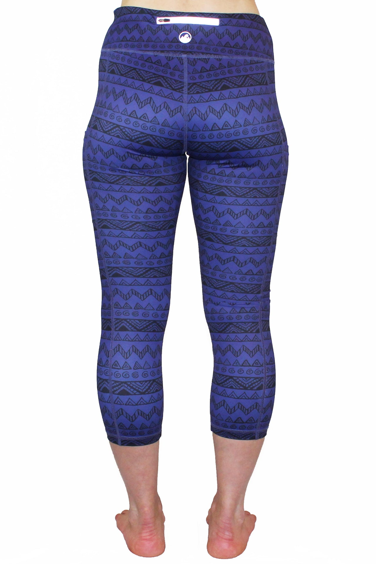 Purple Tribal - Pocket Tights - 5 SIZES - 1 COLOR