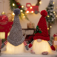 Thumbnail for Light-Up Short Leg Christmas Gnome - (3)AAA BATTERIES NOT INCLUDED - 11