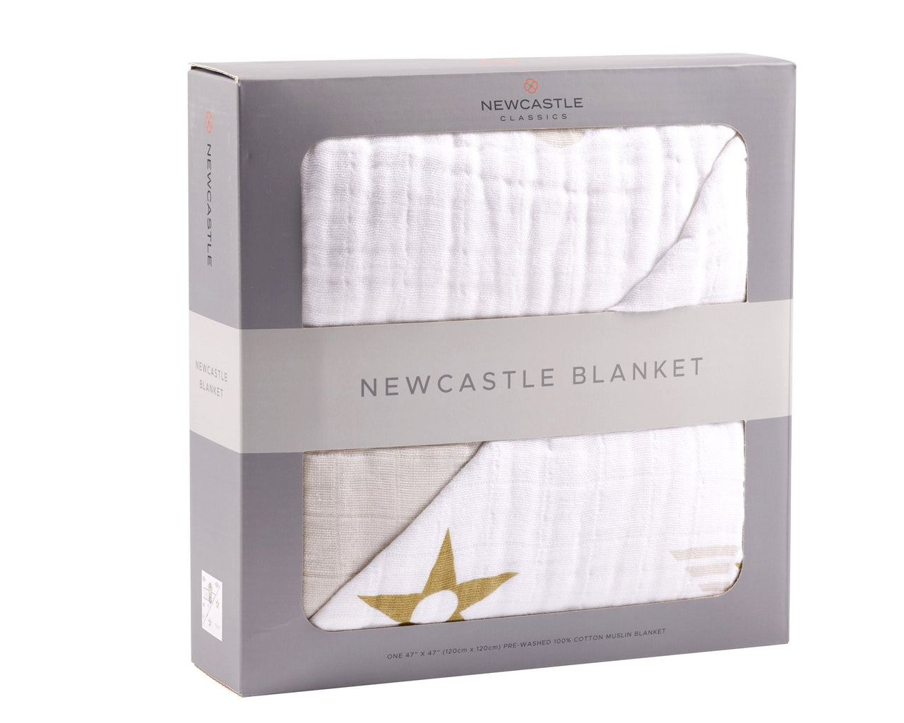 Flying Elephant Cotton Muslin Newcastle Blanket -