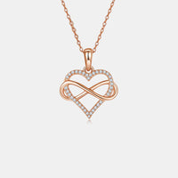 Thumbnail for Moissanite 925 Sterling Silver Heart Shape Necklace