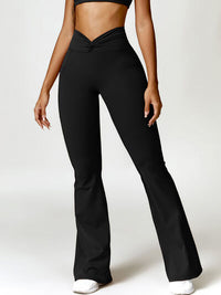 Thumbnail for Twisted High Waist Active Pants with Pockets - T - 5 COLORS -