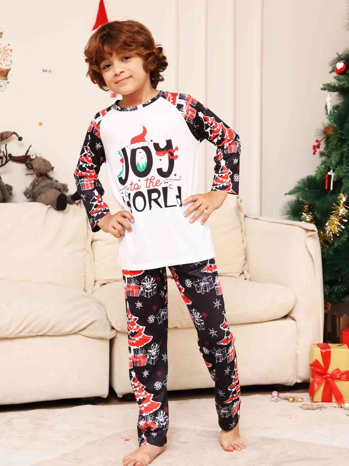 KIDS JOY TO THE WORLD Graphic Two-Piece Set - T -