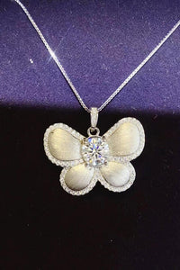 Thumbnail for 1 Carat Moissanite Butterfly Pendant Necklace