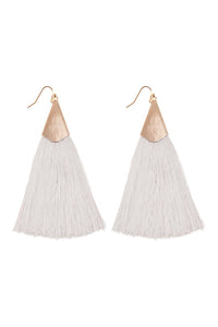 Thumbnail for Large Tassel Earrings - 10 COLORS -