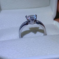 Thumbnail for 1 Carat Moissanite 925 Sterling Silver Ring