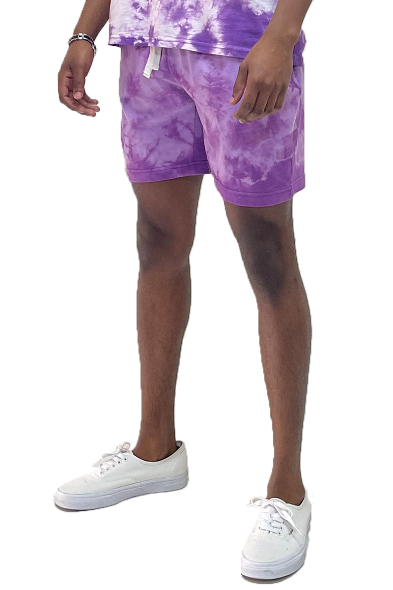 Splash Cotton Tye Dye Sweat Shorts - 1 COLOR -