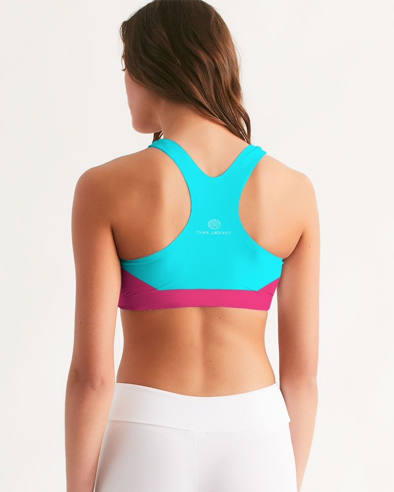 Chaluisant - Perennial Fuchsia Women's Seamless Sports Bra -