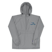 Thumbnail for OOTO - DASH EN BLUE - Embroidered Champion Packable Jacket - fight wind and rain - 3 COLORS -