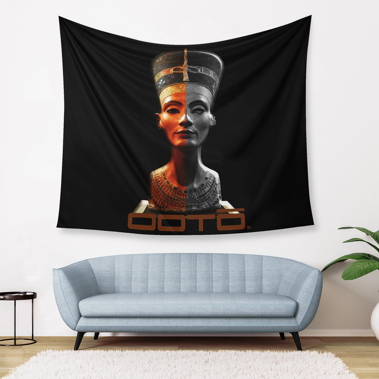 OOTO - NEFERTITI X ANCIENT ARTIST UNKNOWN X OOTO - Wall Tapestry - 3 SIZES -