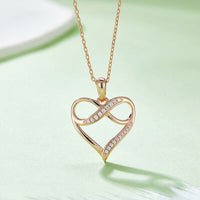 Thumbnail for Moissanite 925 Sterling Silver Heart Necklace