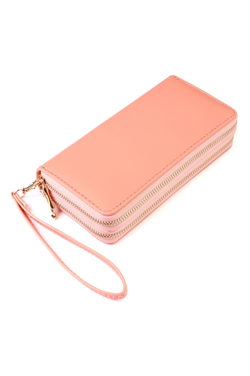 Double Zip Around Wallet - 13 COLORS -