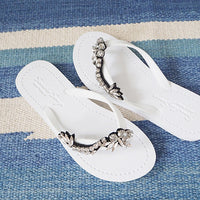 Thumbnail for SAND BY SAYA N.Y. - Nomad - Rhinestone Flat Flip Flops Sandal - 5 COLORS