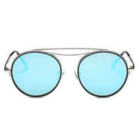 Thumbnail for Fairfax | CA10 - Polarized Circle Round Brow-Bar Fashion Sunglasses - 6 COLORS -