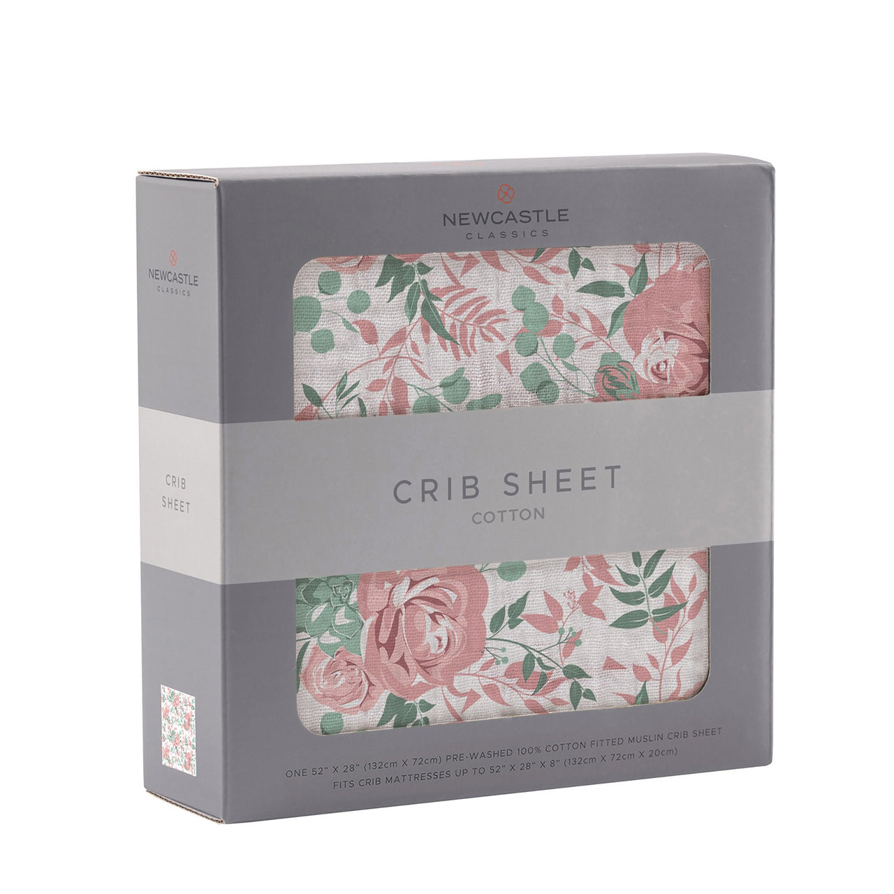 Newcastle - Desert Rose Cotton Muslin Crib Sheet -