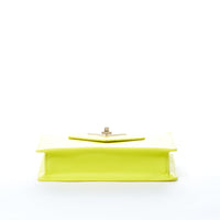 Thumbnail for Mary Bright Yellow Small Crossbody Leather Wristlet -