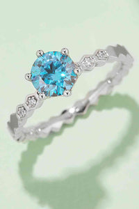 Thumbnail for 1 Carat Moissanite 6-Prong 925 Sterling Silver Ring