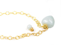 Thumbnail for Gena Myint - Amazonite Heart Chain Necklace -