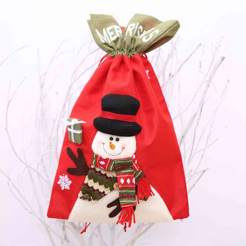 Drawstring Christmas Gift Bags - 22" - [5-10 DAY DELIVERY] - T - 3 TYPES/STYLES -