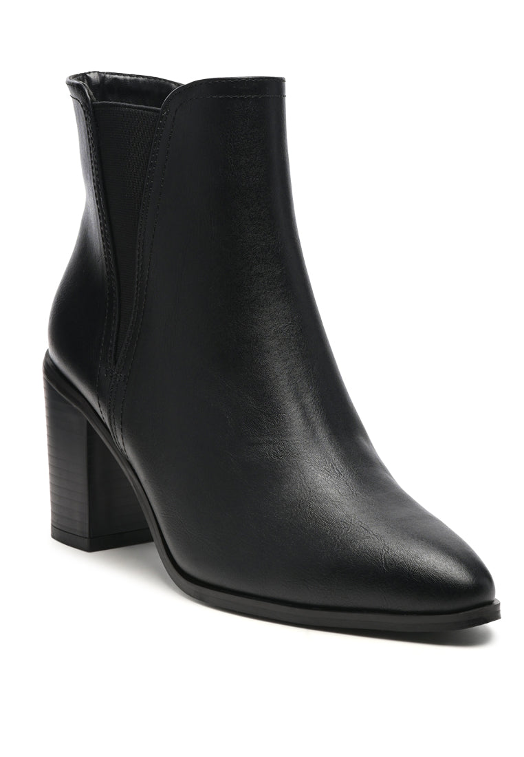 London Rag - Block Heeled Chelsea Boots - 2 COLORS -